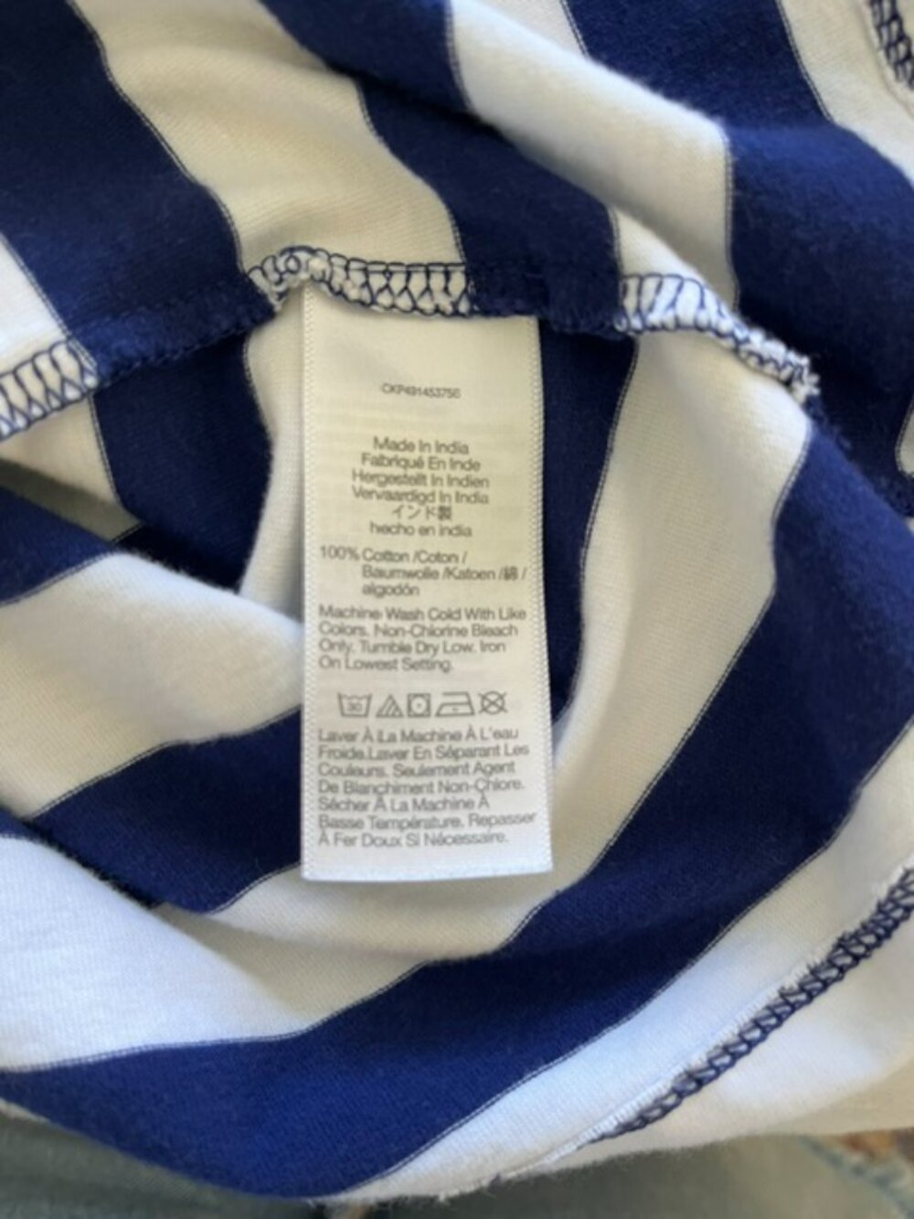 Madewell Oversized Long-Sleeve Striped Crewneck Tee | Size XS - Picture 8 of 8